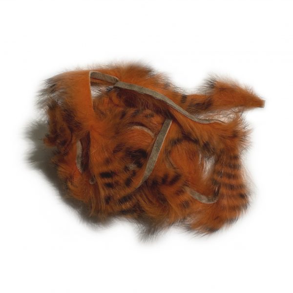 Black Barred Rabbit Strips Hot Orange