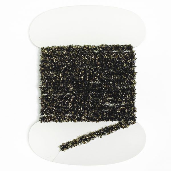Tinsel Chenille Negro/Dorado 2