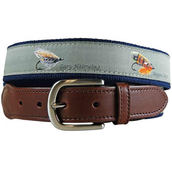 Megan Boyd Flies Leather Tab Belt