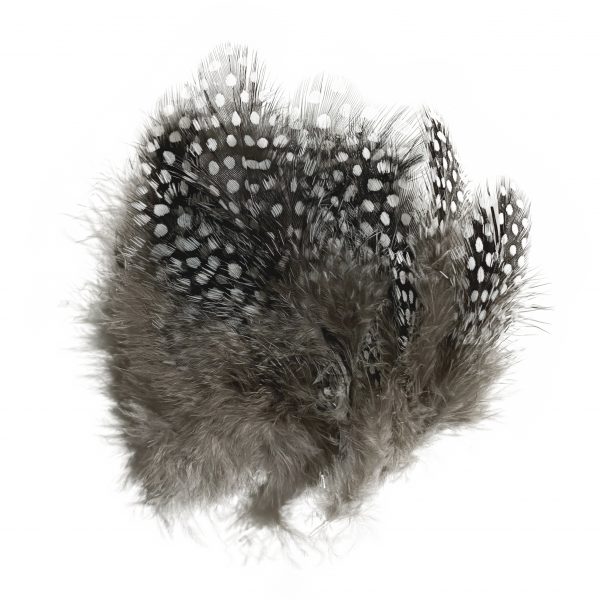 Strung Guinea Feathers Natural
