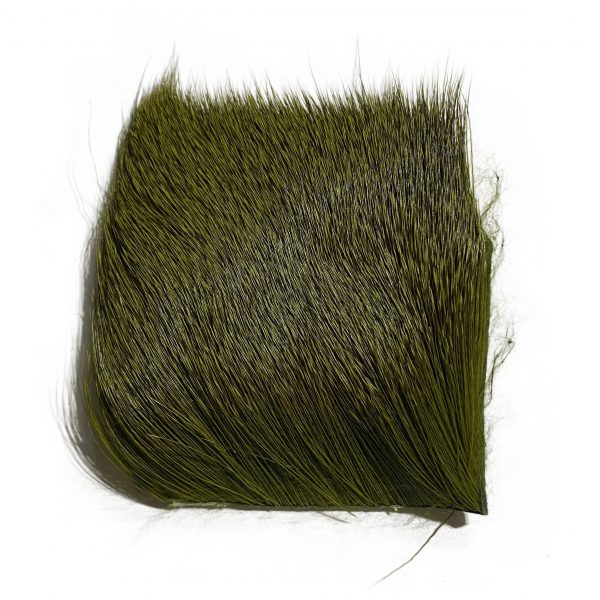 Dyed Deer Body Hair Olive