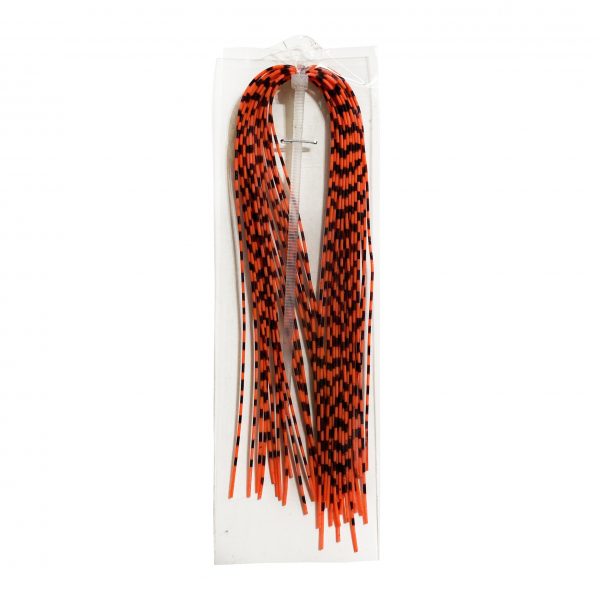 Grizzly Barred Rubber Legs Medium Neon Orange
