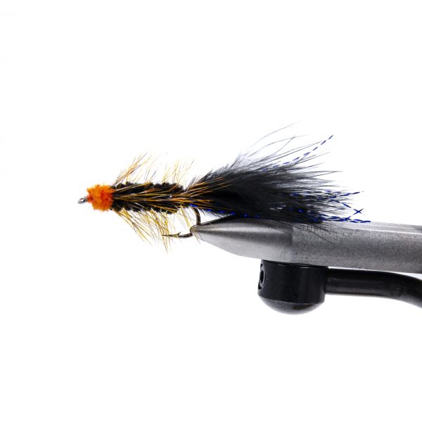 Egg suking woolly bugger - black/orange