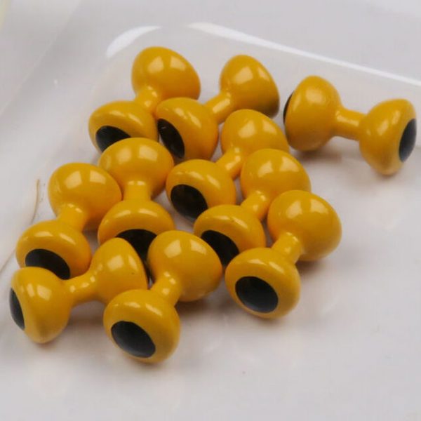Painted Lead Eyes Medium Yellow