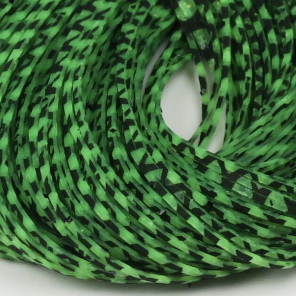 Barred Crazy Legs Frog Green/Pearl Flake
