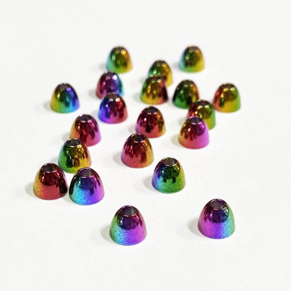 Rainbow Brass Cones 7/32"