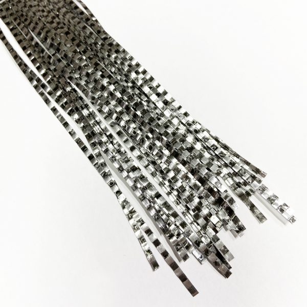 Boothe's Barred Matrix Fly Fiber Black Silver