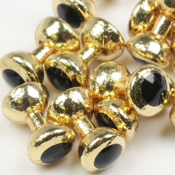 Painted Lead Eyes Medium Gold