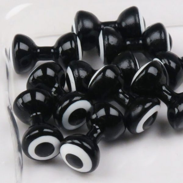 Medium Double Pupil Lead Eyes Black / White and Black Pupil