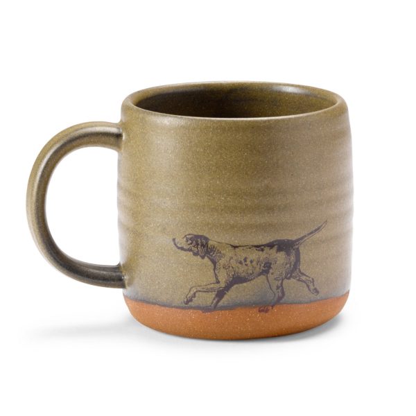 Orvis Ceramic Coffee Cup - Green/Pointer
