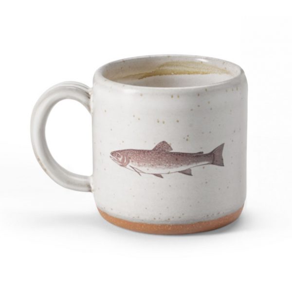 Orvis Ceramic Coffee Cup - Cream/Fish