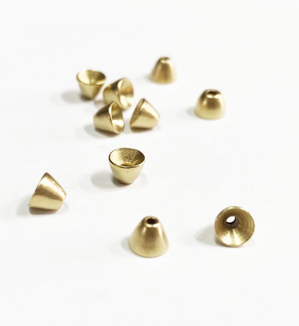 Brass Cone Heads 1/4 Large Gold
